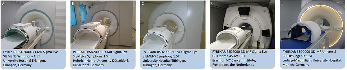 Comparing MRI system with the Pyrexar BSD-2000 3D/MR Sigma Eye Applicator