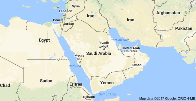 saudi arbia map